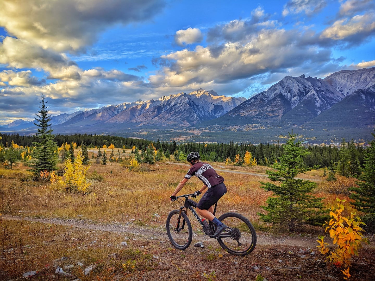 canmore nordic centre mountain biking Canadian Rockies 24